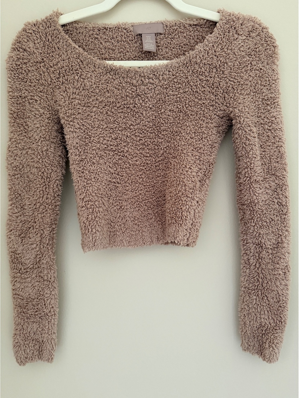 XS moderately cropped sweater by H&M